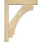 Ekena Millwork Imperial Block Rough Sawn Bracket w/ Offset Brace, Douglas Fir, 4"W x 16"D x 20"H BKT0402X16X20IMP05RDF - alternate 2